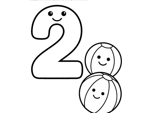 Omalovánka číslo 2 pro děti 4–5 let – náhled