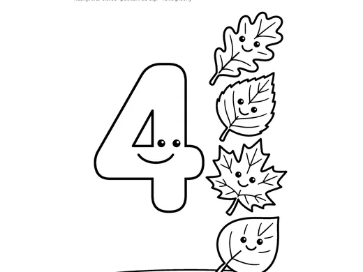 Omalovánka číslo 4 pro děti 4–5 let – náhled